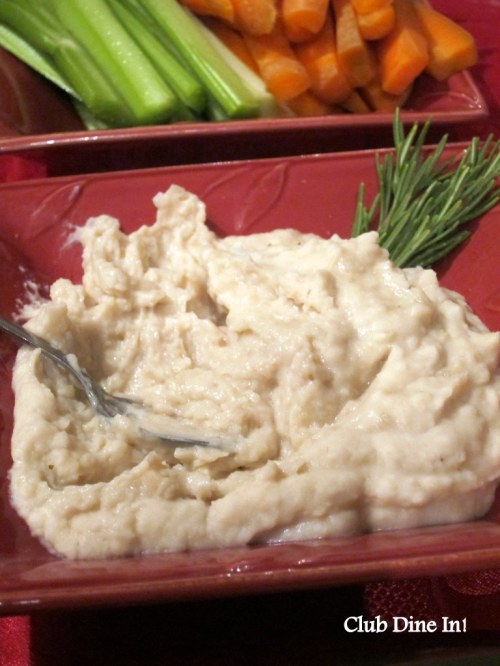 Homemade Cannellini Bean and Rosemary Dip
