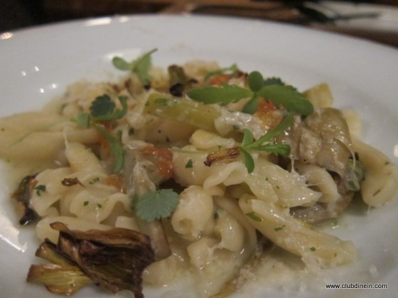 pasta dish at ubuntu